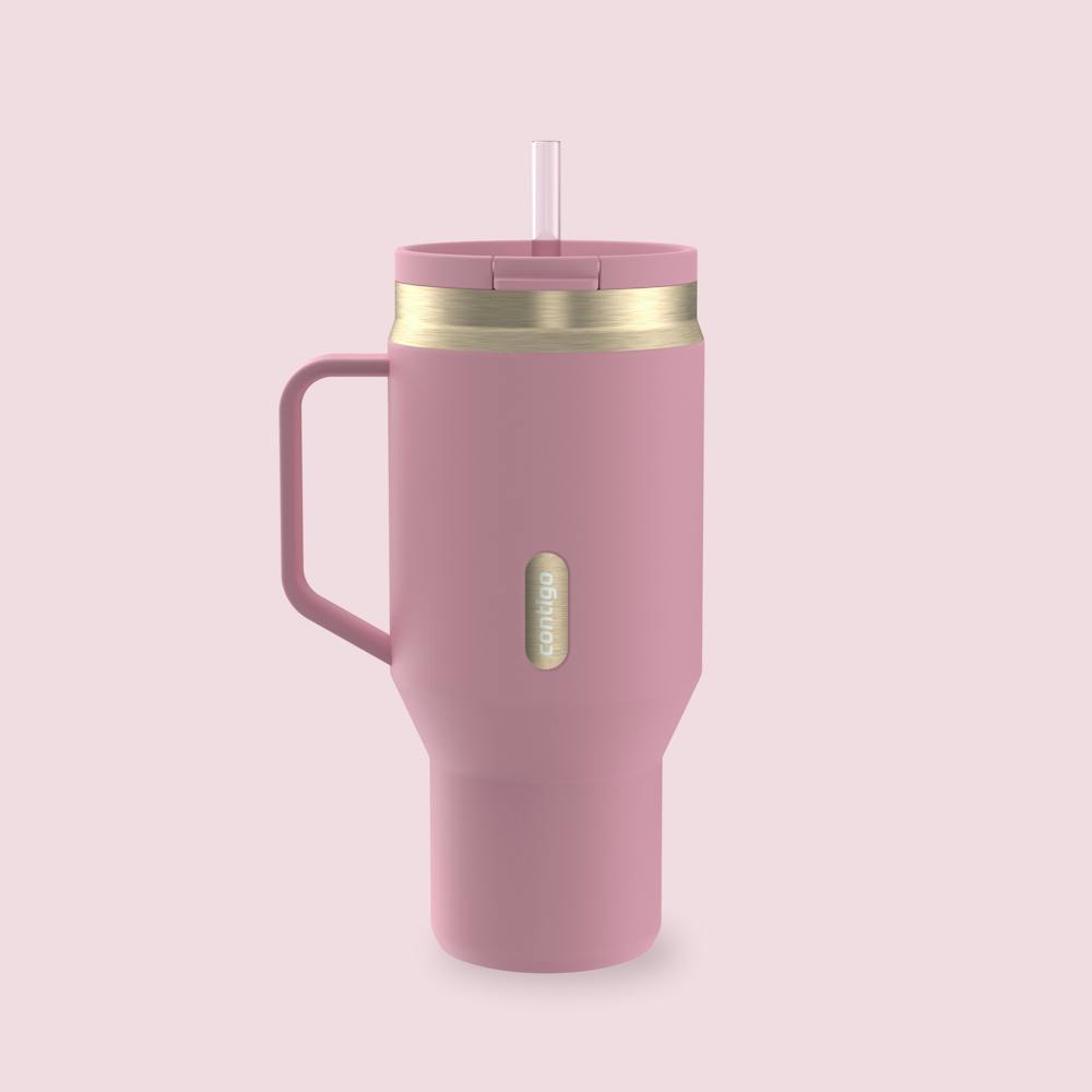 30 oz SnapSeal™ Tumbler (w/ Straw & Handle) Q02o