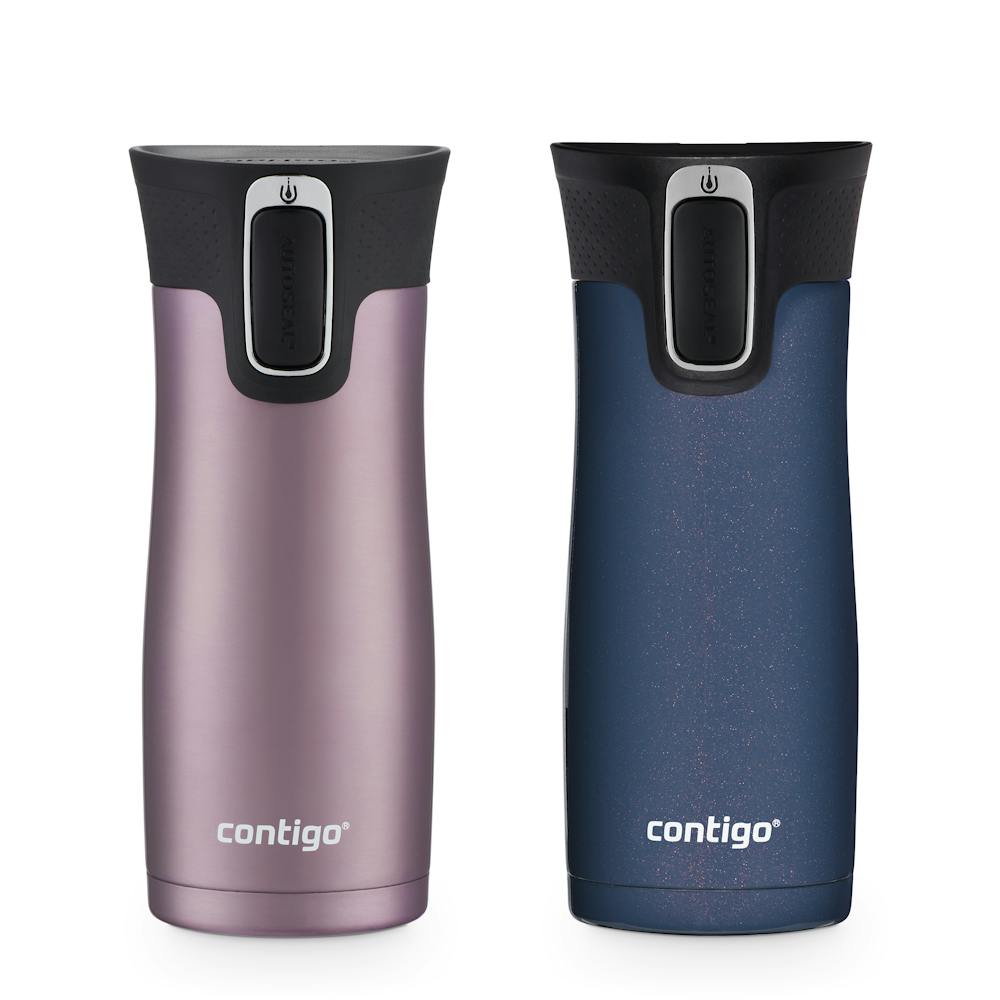 Contigo® West Loop 2.0 Leak-Proof Spill-Proof Insulated Stainless Steel Travel Mug, 16oz., 2 Pack s6cC