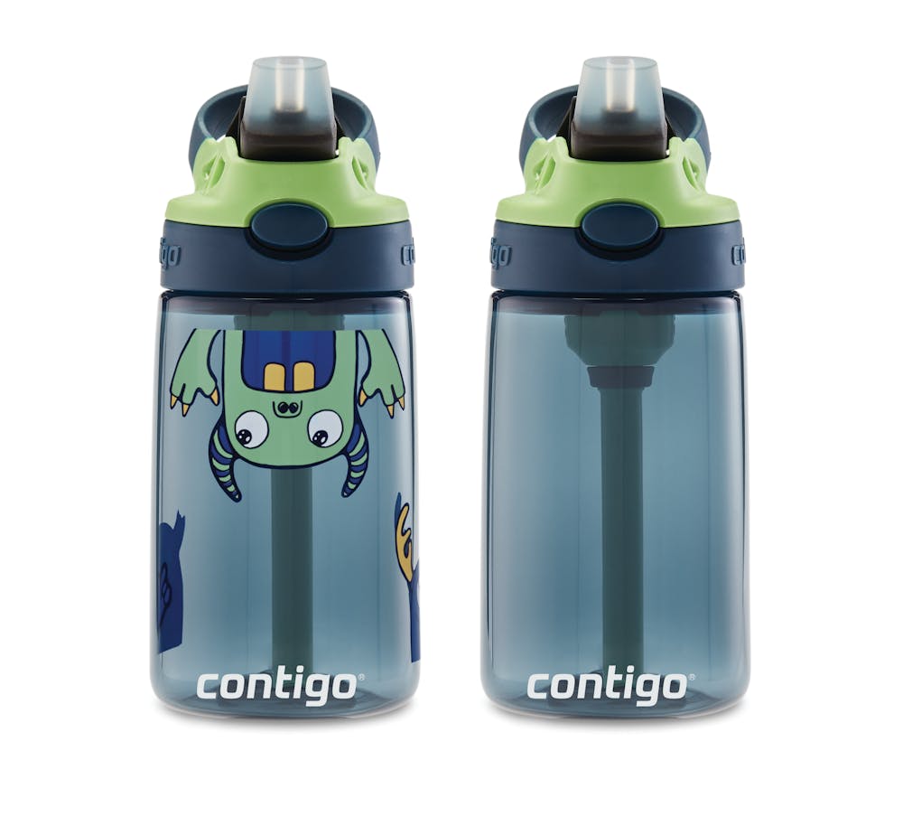 Contigo® Kids Straw Water Bottle with AUTOSPOUT® Lid, 14oz., 2 Pack J33V