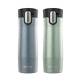Contigo® AUTOSEAL® West Loop Vacuum-Insulated Stainless Steel Travel Mug with Easy-Clean Lid, 20 oz, 2-Pack C8ME