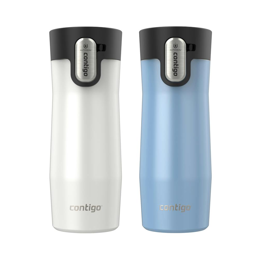 Contigo® AUTOSEAL® West Loop Vacuum-Insulated Stainless Steel Travel Mug with Easy-Clean Lid, 16 oz, 2-Pack V1OR