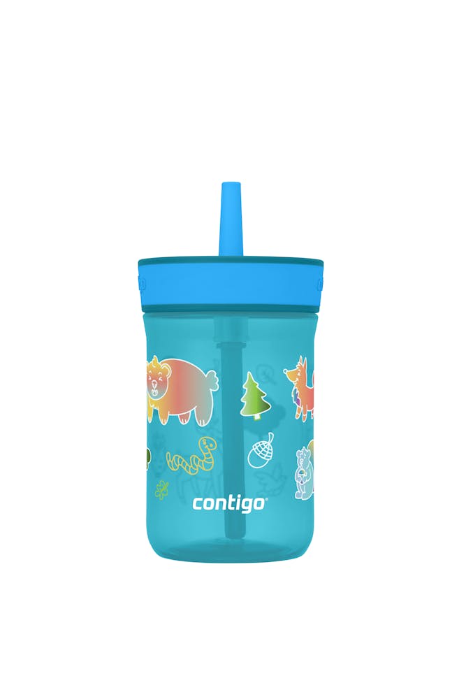 Contigo® Kids’ Leighton Straw Tumbler with Spill-Proof Leak-Proof Lid, 14oz GRh2