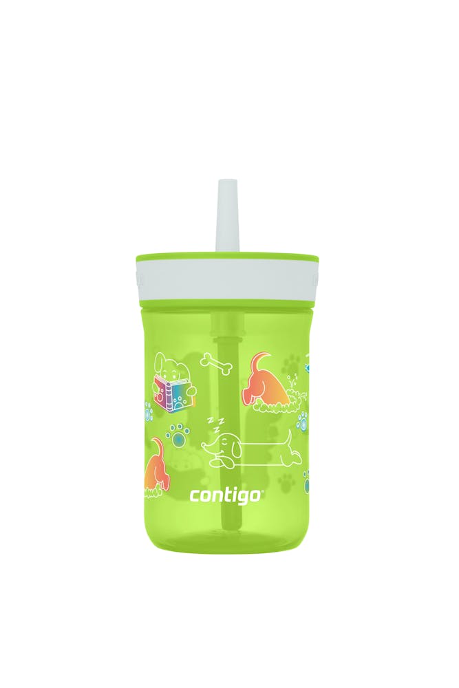 Contigo® Kids’ Leighton Straw Tumbler with Spill-Proof Leak-Proof Lid, 14oz AJU6